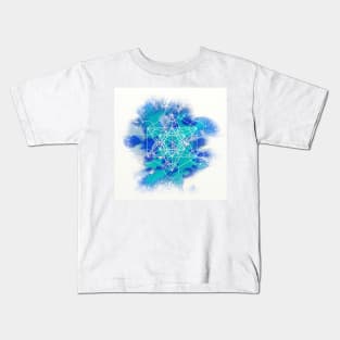 Metatron Blue Kids T-Shirt